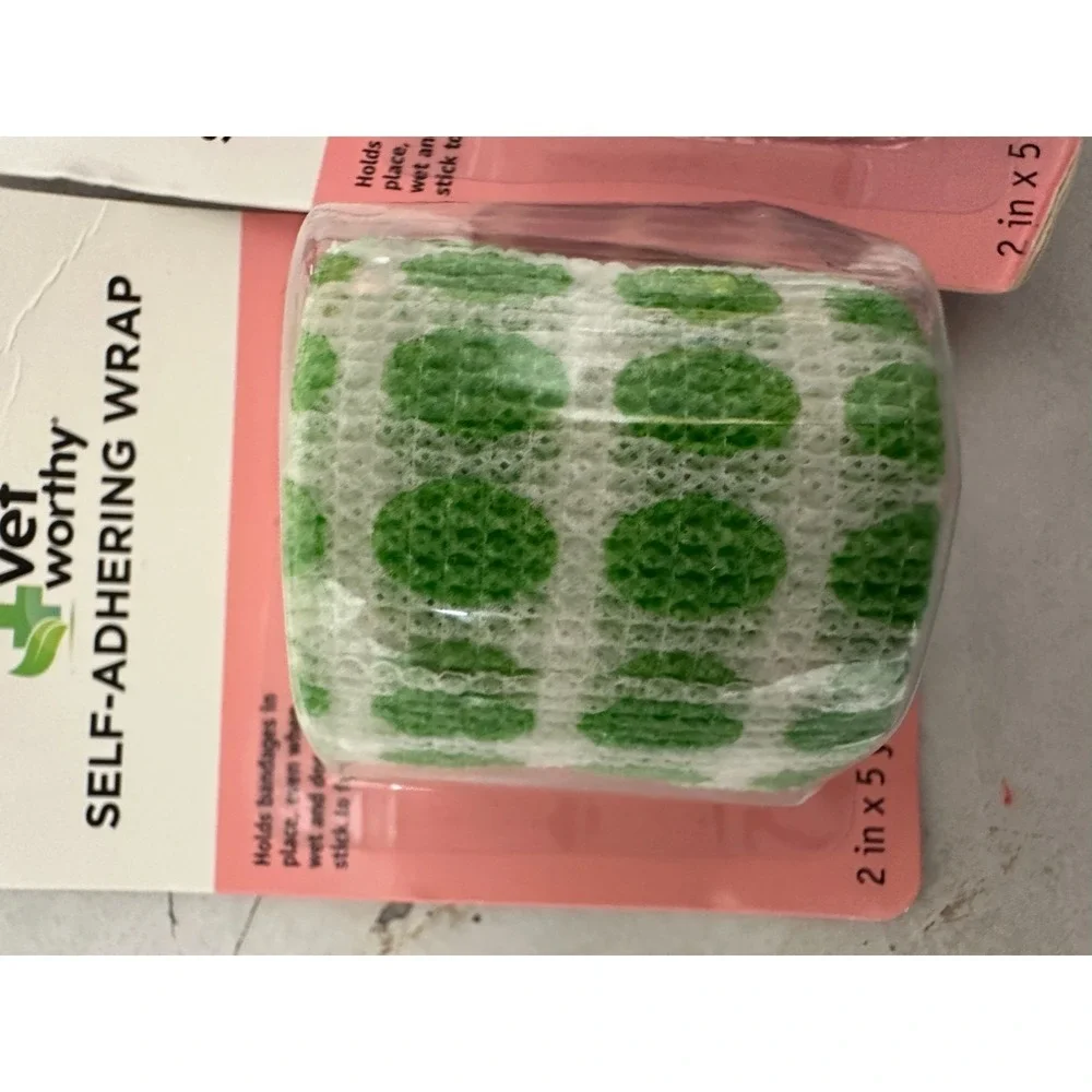 2pc Vet Worthy Self Adhering Wrap for Dogs Self Adhesive Bandage Wrap for Wounds